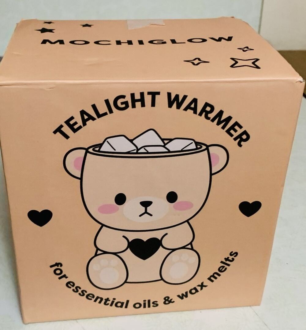 Ceramic Teddy Bear Tea Light Wax Warmer Pillar Candle Holder